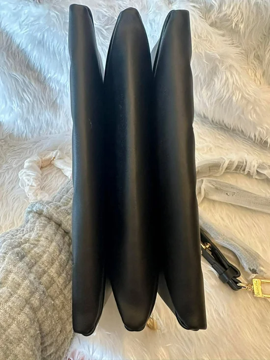 Mirror With Box Black Leather Crossbody with Multicolor Monogram Accents - Picture 5 of 6